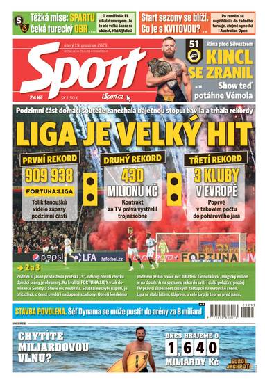 E-magazín Sport - 19.12.2023 - CZECH NEWS CENTER a. s.