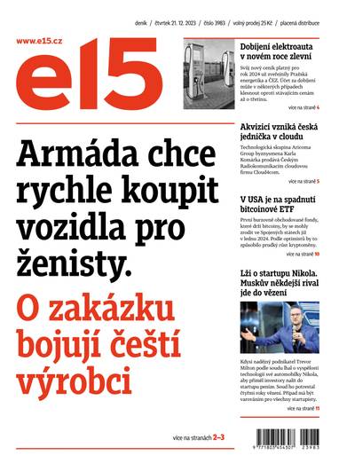 E-magazín e15 - 21.12.2023 - CZECH NEWS CENTER a. s.