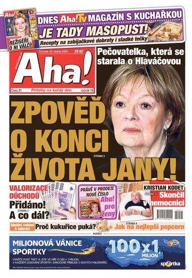 E-magazín Aha! - 25.1.2024 - CZECH NEWS CENTER a. s.