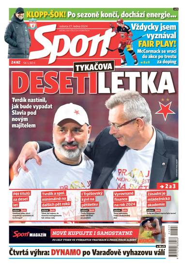 E-magazín Sport - 27.1.2024 - CZECH NEWS CENTER a. s.