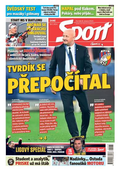 E-magazín Sport - 8.2.2024 - CZECH NEWS CENTER a. s.