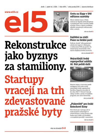 E-magazín e15 - 16.2.2024 - CZECH NEWS CENTER a. s.