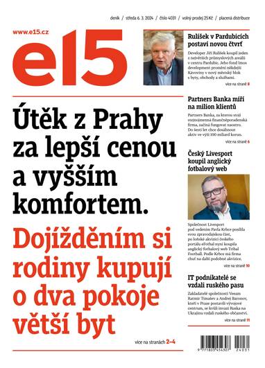 E-magazín e15 - 6.3.2024 - CZECH NEWS CENTER a. s.