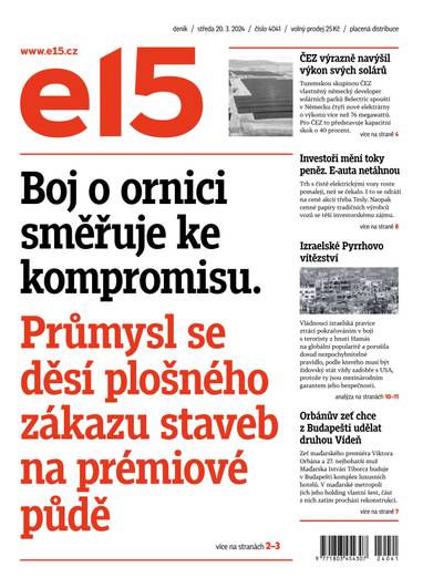 E-magazín e15 - 20.3.2024 - CZECH NEWS CENTER a. s.