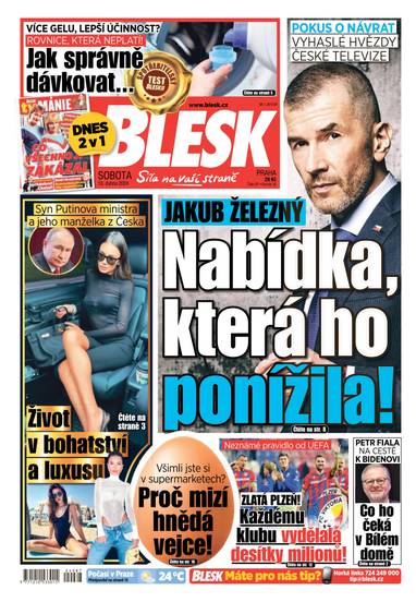 E-magazín BLESK - 13.4.2024 - CZECH NEWS CENTER a. s.