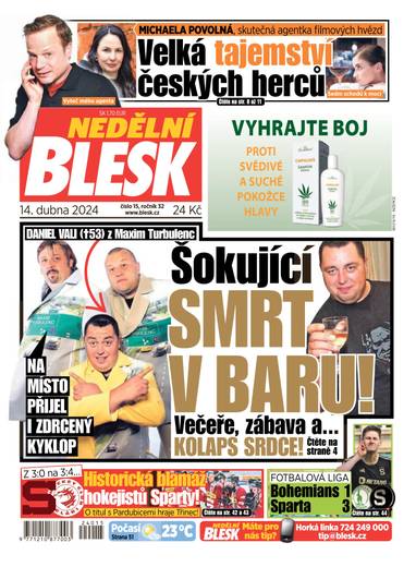 E-magazín NEDĚLNÍ BLESK - 15/2024 - CZECH NEWS CENTER a. s.