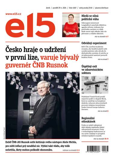 E-magazín e15 - 29.4.2024 - CZECH NEWS CENTER a. s.