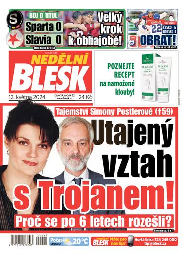 E-magazín NEDĚLNÍ BLESK - 19/2024 - CZECH NEWS CENTER a. s.