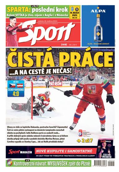 E-magazín Sport - 18.5.2024 - CZECH NEWS CENTER a. s.