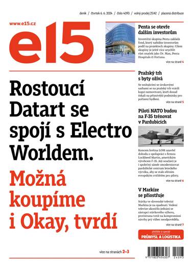 E-magazín e15 - 6.6.2024 - CZECH NEWS CENTER a. s.