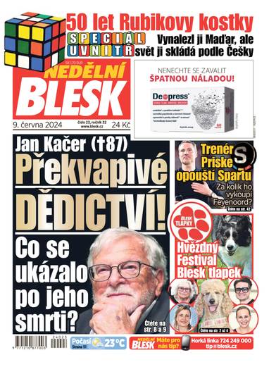 E-magazín NEDĚLNÍ BLESK - 23/2024 - CZECH NEWS CENTER a. s.