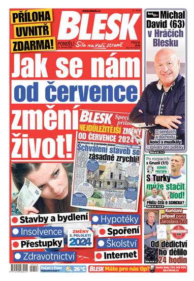 E-magazín BLESK - 24.6.2024 - CZECH NEWS CENTER a. s.