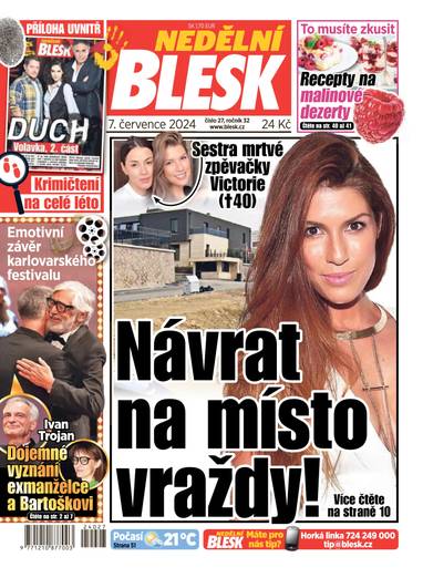 E-magazín NEDĚLNÍ BLESK - 27/2024 - CZECH NEWS CENTER a. s.