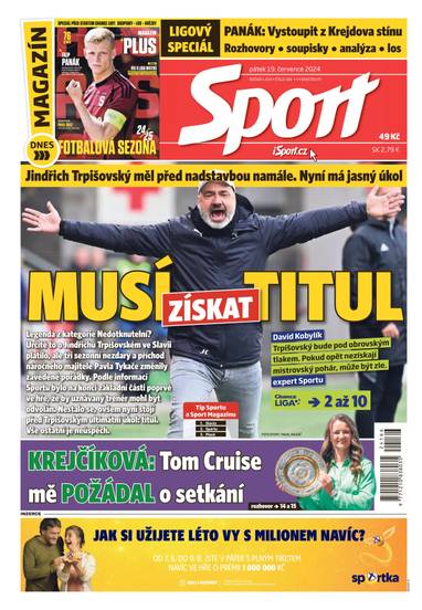 E-magazín Sport - 19.7.2024 - CZECH NEWS CENTER a. s.