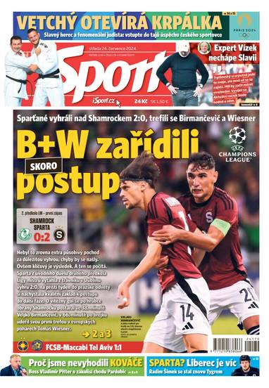 E-magazín Sport - 24.7.2024 - CZECH NEWS CENTER a. s.