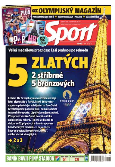 E-magazín Sport - 26.7.2024 - CZECH NEWS CENTER a. s.