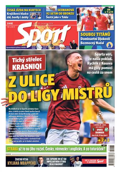 E-magazín Sport - 30.7.2024 - CZECH NEWS CENTER a. s.