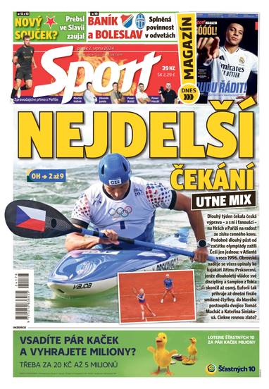 E-magazín Sport - 2.8.2024 - CZECH NEWS CENTER a. s.