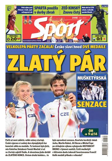 E-magazín Sport - 3.8.2024 - CZECH NEWS CENTER a. s.