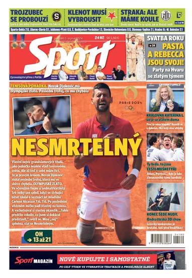 E-magazín Sport - 5.8.2024 - CZECH NEWS CENTER a. s.