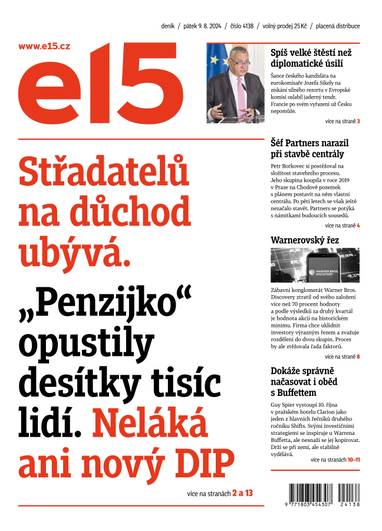 E-magazín e15 - 9.8.2024 - CZECH NEWS CENTER a. s.