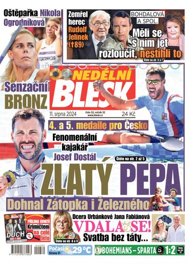 E-magazín NEDĚLNÍ BLESK - 32/2024 - CZECH NEWS CENTER a. s.