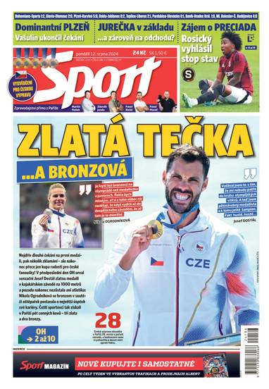 E-magazín Sport - 12.8.2024 - CZECH NEWS CENTER a. s.