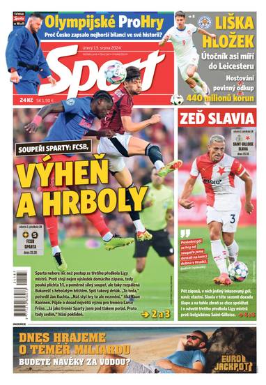 E-magazín Sport - 13.8.2024 - CZECH NEWS CENTER a. s.