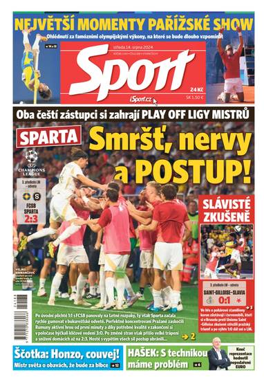 E-magazín Sport - 14.8.2024 - CZECH NEWS CENTER a. s.