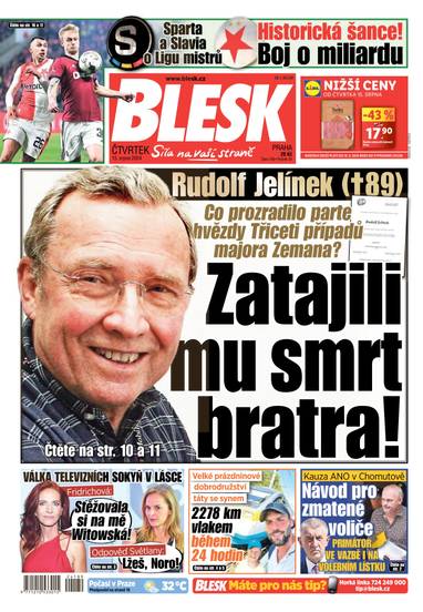 E-magazín BLESK - 15.8.2024 - CZECH NEWS CENTER a. s.