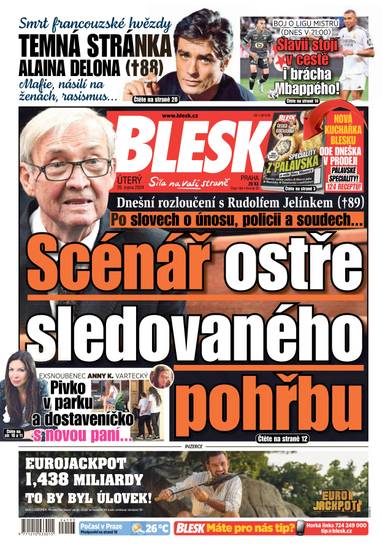 E-magazín BLESK - 20.8.2024 - CZECH NEWS CENTER a. s.