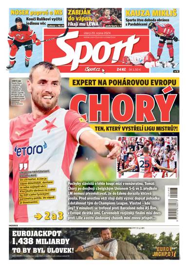 E-magazín Sport - 20.8.2024 - CZECH NEWS CENTER a. s.