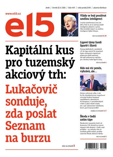 E-magazín e15 - 22.8.2024 - CZECH NEWS CENTER a. s.