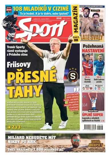 E-magazín Sport - 23.8.2024 - CZECH NEWS CENTER a. s.