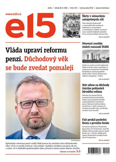 E-magazín e15 - 28.8.2024 - CZECH NEWS CENTER a. s.