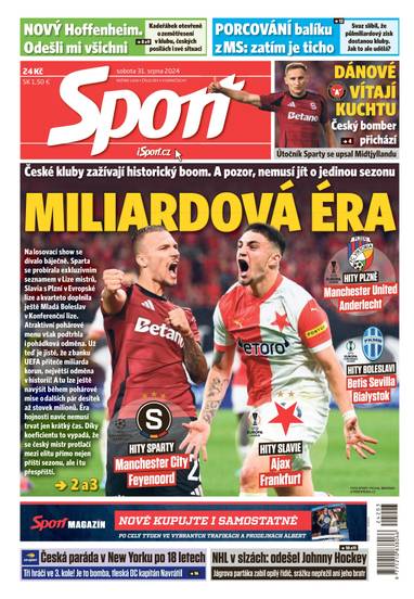 E-magazín Sport - 31.8.2024 - CZECH NEWS CENTER a. s.