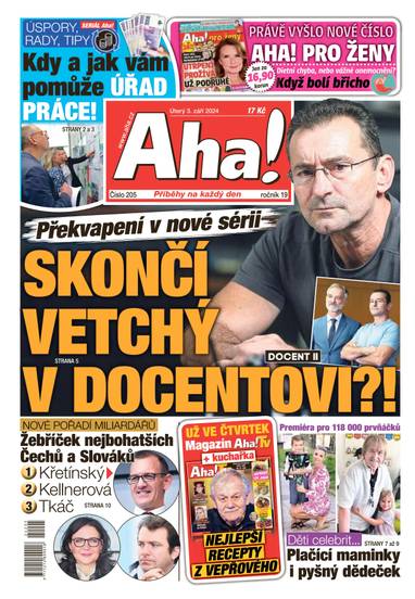 E-magazín Aha! - 3.9.2024 - CZECH NEWS CENTER a. s.