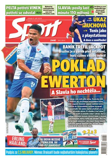 E-magazín Sport - 4.9.2024 - CZECH NEWS CENTER a. s.