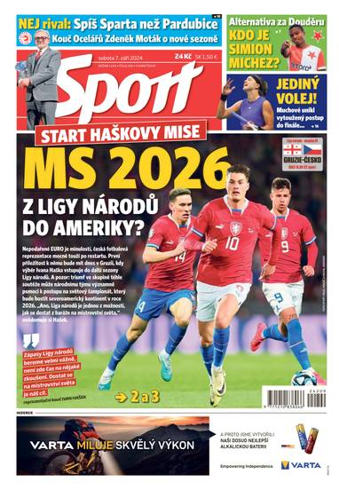 E-magazín Sport - 7.9.2024 - CZECH NEWS CENTER a. s.