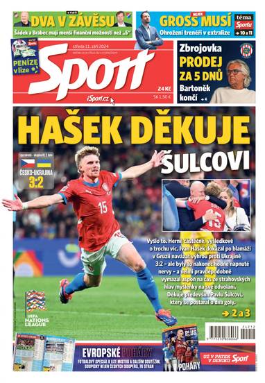 E-magazín Sport - 11.9.2024 - CZECH NEWS CENTER a. s.