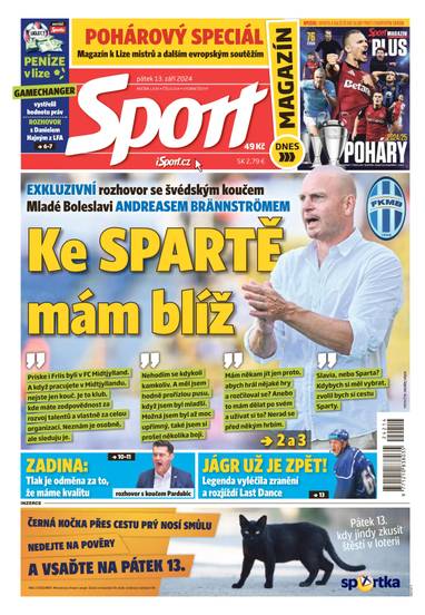 E-magazín Sport - 13.9.2024 - CZECH NEWS CENTER a. s.