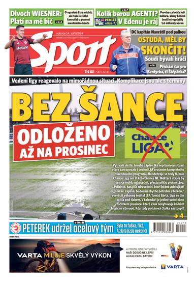 E-magazín Sport - 14.9.2024 - CZECH NEWS CENTER a. s.