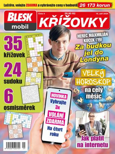 E-magazín BLESKmobil KŘÍŽOVKY - 9/2024 - CZECH NEWS CENTER a. s.