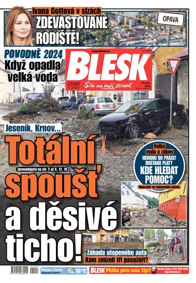 E-magazín BLESK - 17.9.2024 - CZECH NEWS CENTER a. s.