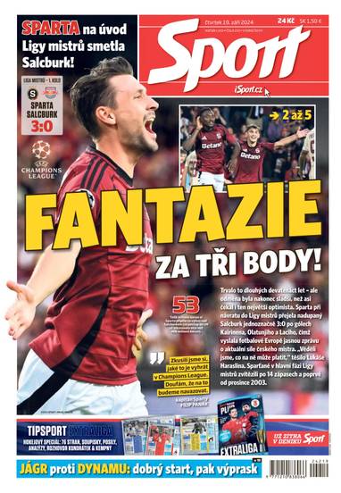 E-magazín Sport - 19.9.2024 - CZECH NEWS CENTER a. s.