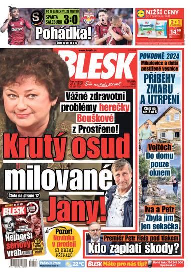 E-magazín BLESK - 19.9.2024 - CZECH NEWS CENTER a. s.