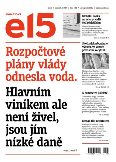 E-magazín e15 - 20.9.2024 - CZECH NEWS CENTER a. s.