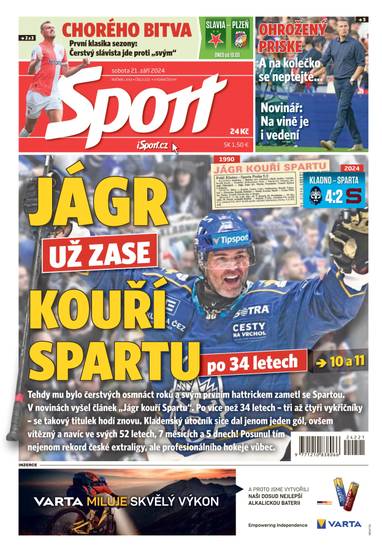 E-magazín Sport - 21.9.2024 - CZECH NEWS CENTER a. s.