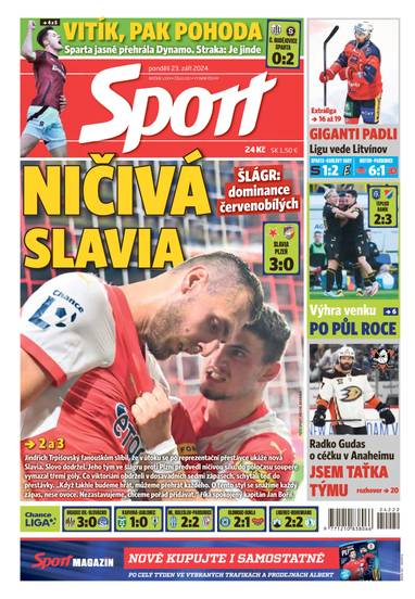 E-magazín Sport - 23.9.2024 - CZECH NEWS CENTER a. s.