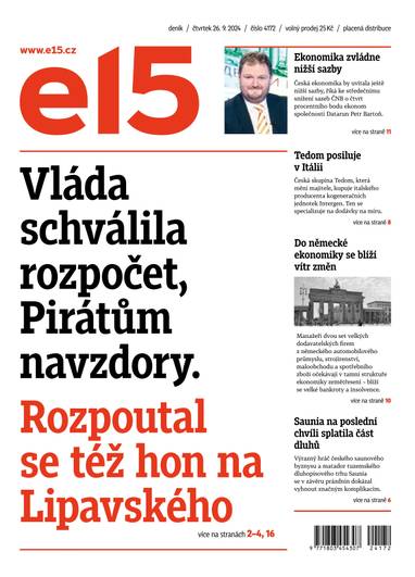 E-magazín e15 - 26.9.2024 - CZECH NEWS CENTER a. s.